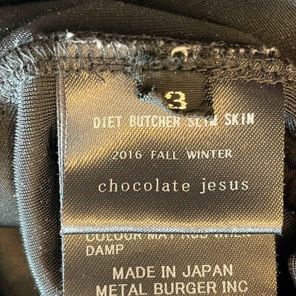 Diet Butcher Slim Skin Velour Hoodie 3 - LARGE *SEE NOTES* 2016 Chocolate Jesus - Picture 10 of 11